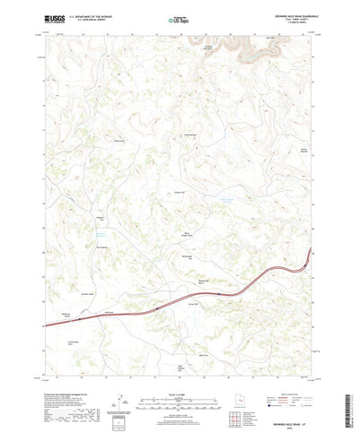 United States Geological Survey Drowned Hole Draw, UT (2020, 24000-Scale) digital map