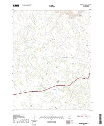 United States Geological Survey Drowned Hole Draw, UT (2023, 24000-Scale) digital map