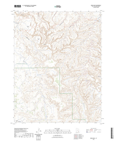 United States Geological Survey Druid Arch, UT (2023, 24000-Scale) digital map