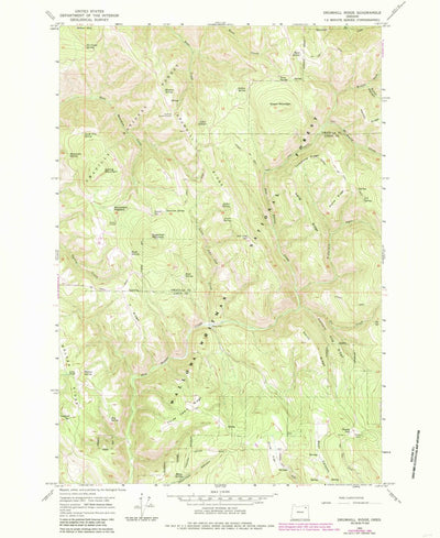 United States Geological Survey Drumhill Ridge, OR (1964, 24000-Scale) digital map