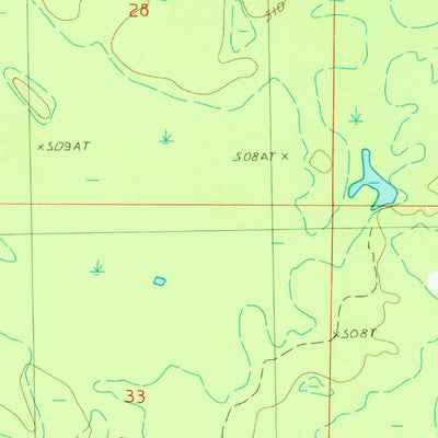 United States Geological Survey Drummond Lake, MI (1985, 24000-Scale) digital map