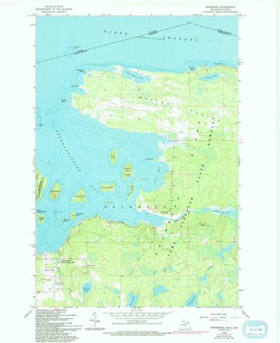 United States Geological Survey Drummond, MI (1964, 24000-Scale) digital map