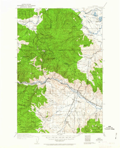 United States Geological Survey Drummond, MT (1919, 125000-Scale) digital map
