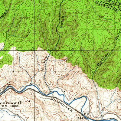 United States Geological Survey Drummond, MT (1919, 125000-Scale) digital map