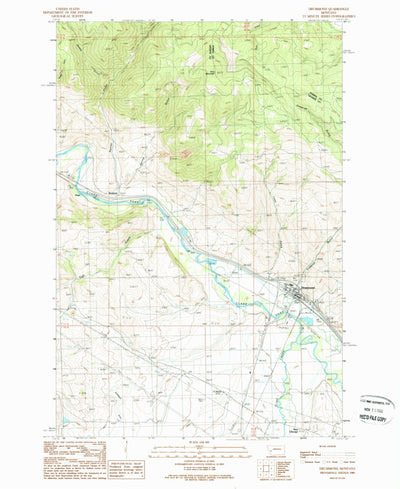 United States Geological Survey Drummond, MT (1989, 24000-Scale) digital map