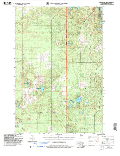 United States Geological Survey Drummond NW, WI (2005, 24000-Scale) digital map