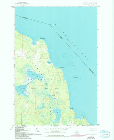 United States Geological Survey Drummond SE, MI (1964, 24000-Scale) digital map