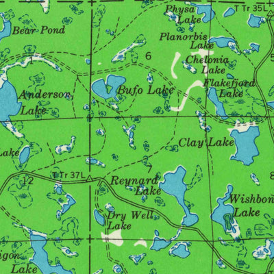 United States Geological Survey Drummond, WI (1944, 48000-Scale) digital map