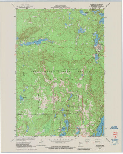 United States Geological Survey Drummond, WI (1971, 24000-Scale) digital map