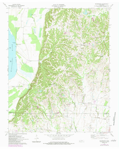 United States Geological Survey Drummonds, TN (1970, 24000-Scale) digital map
