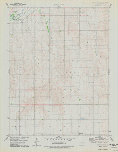 United States Geological Survey Drury Creek, KS (1978, 24000-Scale) digital map