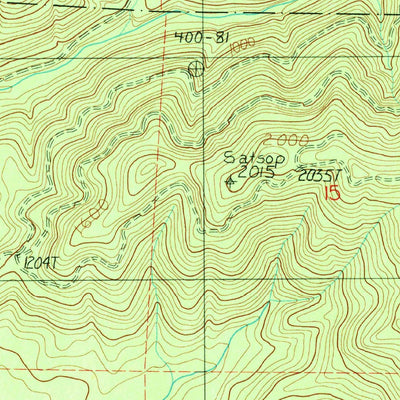 United States Geological Survey Dry Bed Lakes, WA (1990, 24000-Scale) digital map