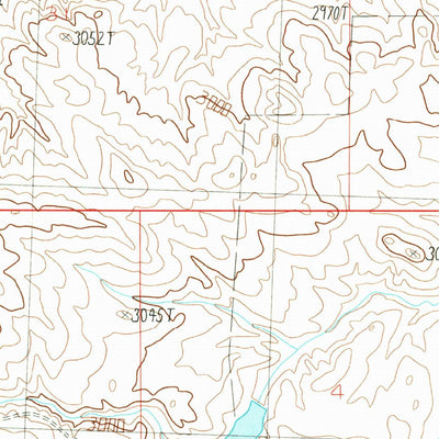 United States Geological Survey Dry Blood Creek East, MT (1986, 24000-Scale) digital map