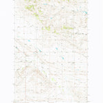 United States Geological Survey Dry Blood Creek West, MT (1986, 24000-Scale) digital map
