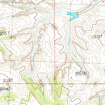 United States Geological Survey Dry Blood Creek West, MT (1986, 24000-Scale) digital map