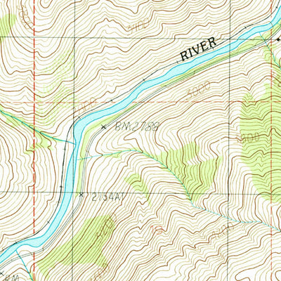 United States Geological Survey Dry Buck Valley, ID (1985, 24000-Scale) digital map