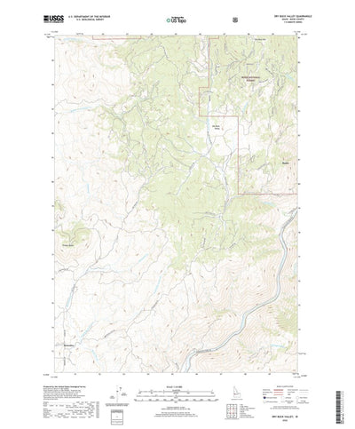 United States Geological Survey Dry Buck Valley, ID (2020, 24000-Scale) digital map