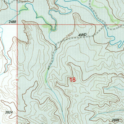 United States Geological Survey Dry Bullion Creek, ND (1997, 24000-Scale) digital map