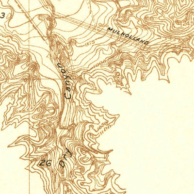 United States Geological Survey Dry Canyon, CA (1925, 24000-Scale) digital map