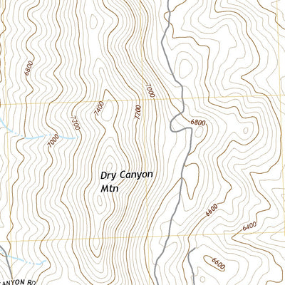United States Geological Survey Dry Canyon Mountain, UT (2020, 24000-Scale) digital map