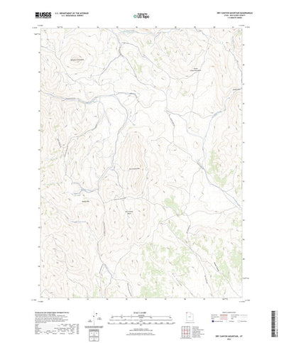 United States Geological Survey Dry Canyon Mountain, UT (2023, 24000-Scale) digital map