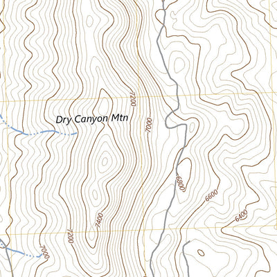 United States Geological Survey Dry Canyon Mountain, UT (2023, 24000-Scale) digital map