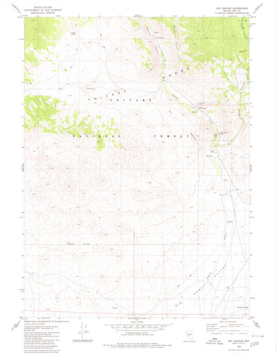 United States Geological Survey Dry Canyon, NV (1980, 24000-Scale) digital map