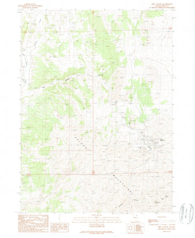 United States Geological Survey Dry Canyon, NV (1989, 24000-Scale) digital map