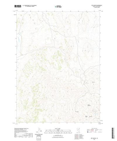 United States Geological Survey Dry Canyon, NV (2021, 24000-Scale) digital map