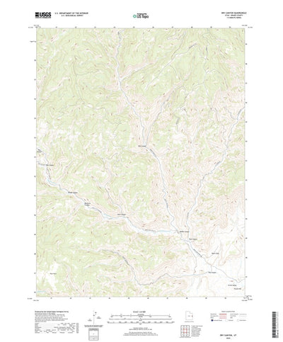 United States Geological Survey Dry Canyon, UT (2020, 24000-Scale) digital map