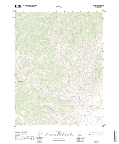United States Geological Survey Dry Canyon, UT (2023, 24000-Scale) digital map