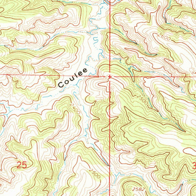 United States Geological Survey Dry Coulee, MT (1965, 24000-Scale) digital map
