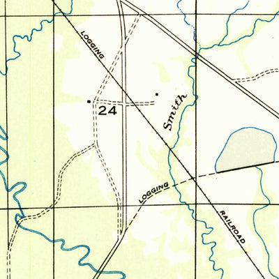 United States Geological Survey Dry Creek, LA (1947, 31680-Scale) digital map