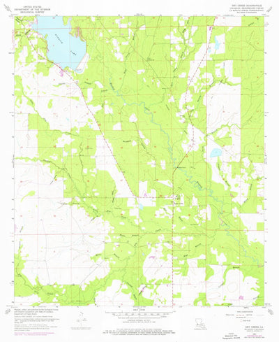 United States Geological Survey Dry Creek, LA (1961, 24000-Scale) digital map