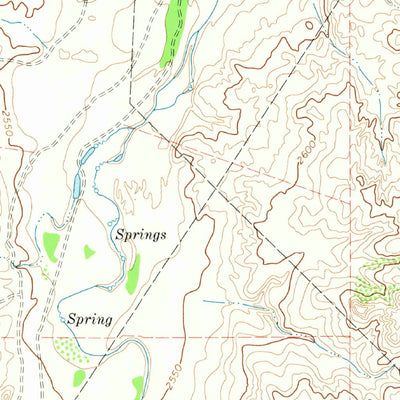 United States Geological Survey Dry Creek NE, TX (1971, 24000-Scale) digital map