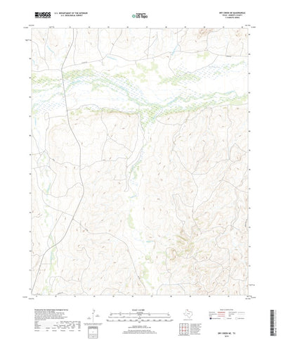 United States Geological Survey Dry Creek NE, TX (2019, 24000-Scale) digital map