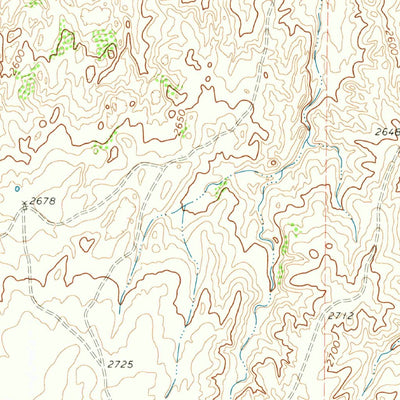 United States Geological Survey Dry Creek North, TX (1971, 24000-Scale) digital map