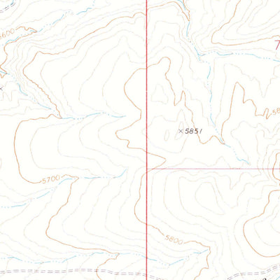 United States Geological Survey Dry Creek Reservoir, NV (1971, 24000-Scale) digital map