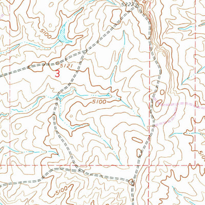 United States Geological Survey Dry Creek Reservoir, WY (1961, 24000-Scale) digital map
