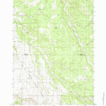 United States Geological Survey Dry Draw, WY (1984, 24000-Scale) digital map