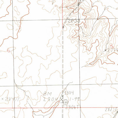 United States Geological Survey Dry Fork Creek, MT (1984, 24000-Scale) digital map