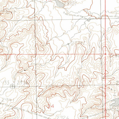 United States Geological Survey Dry Fork Creek, MT (1984, 24000-Scale) digital map