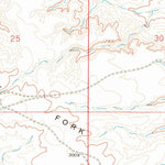 United States Geological Survey Dry Fork Ridge, MT (1965, 24000-Scale) digital map