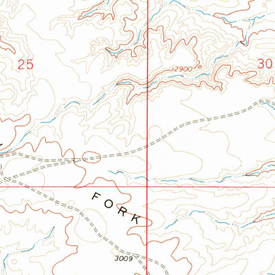 United States Geological Survey Dry Fork Ridge, MT (1965, 24000-Scale) digital map