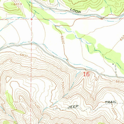 United States Geological Survey Dry Fork, UT (1966, 24000-Scale) digital map