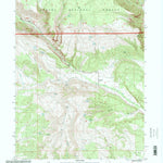 United States Geological Survey Dry Fork, UT (1996, 24000-Scale) digital map