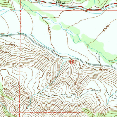 United States Geological Survey Dry Fork, UT (1996, 24000-Scale) digital map