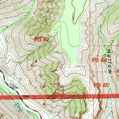 United States Geological Survey Dry Fork, UT (1996, 24000-Scale) digital map