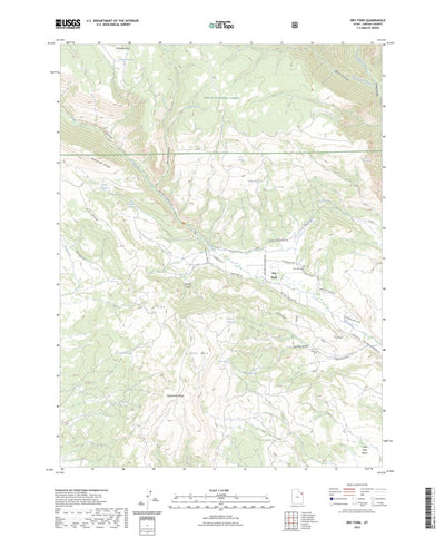 United States Geological Survey Dry Fork, UT (2023, 24000-Scale) digital map