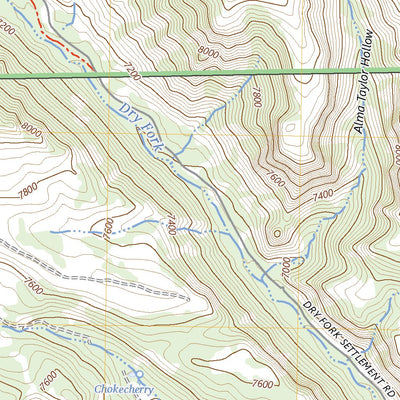 United States Geological Survey Dry Fork, UT (2023, 24000-Scale) digital map